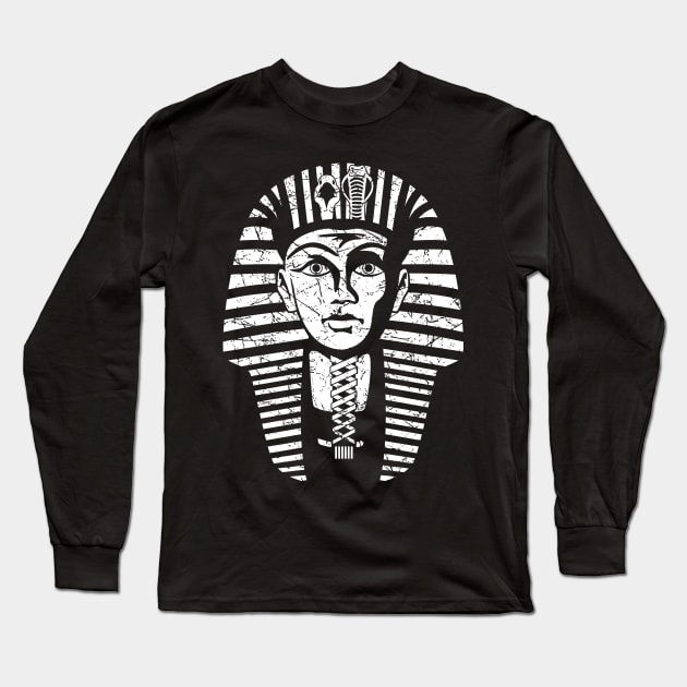 Ancient Egyptian Pharaoh King Tut Long Sleeve T-Shirt by hobrath